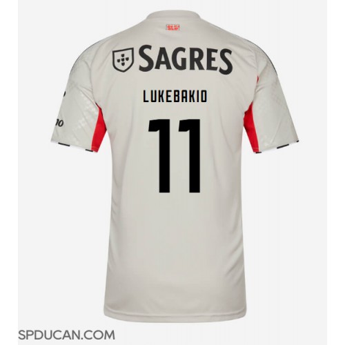 Muški Nogometni Dres Benfica Dodi Lukebakio #11 Gostujuci 2025-26 Kratak Rukav Muški Nogometni Dres Benfica Dodi Lukebakio #11 Gostujuci 2025-26 Kratak Rukav